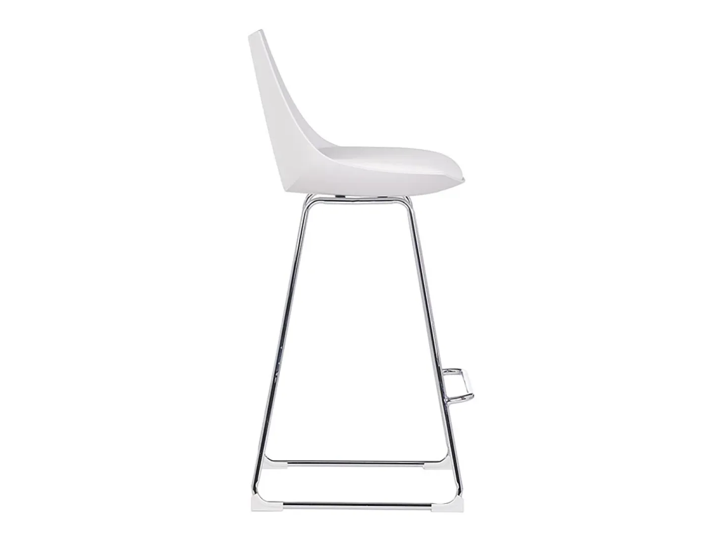 Taburetes de bar modernos blancos 65 cm (lote de 2) JUNE