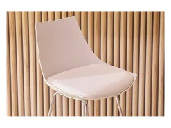Taburetes de bar modernos blancos 65 cm (lote de 2) JUNE