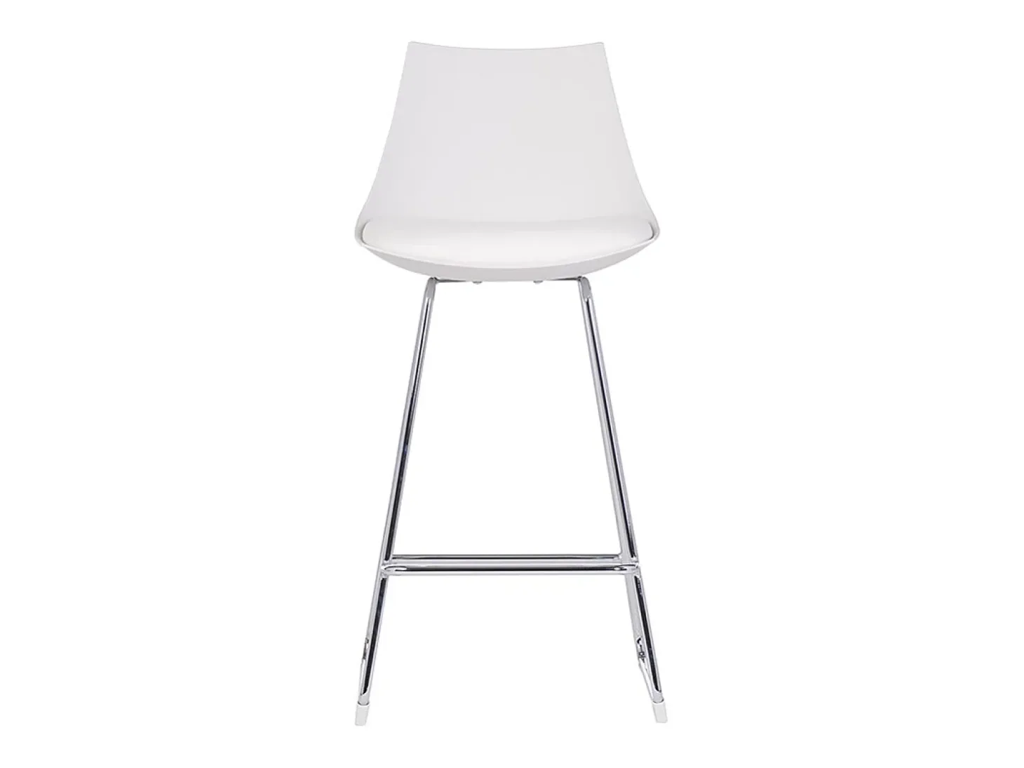 Taburetes de bar modernos blancos 65 cm (lote de 2) JUNE