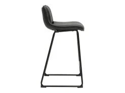 Taburetes de bar negros y metal H65 cm (lote de 2) BOOST