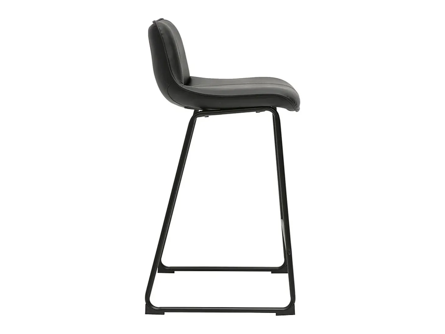 Taburetes de bar negros y metal H65 cm (lote de 2) BOOST
