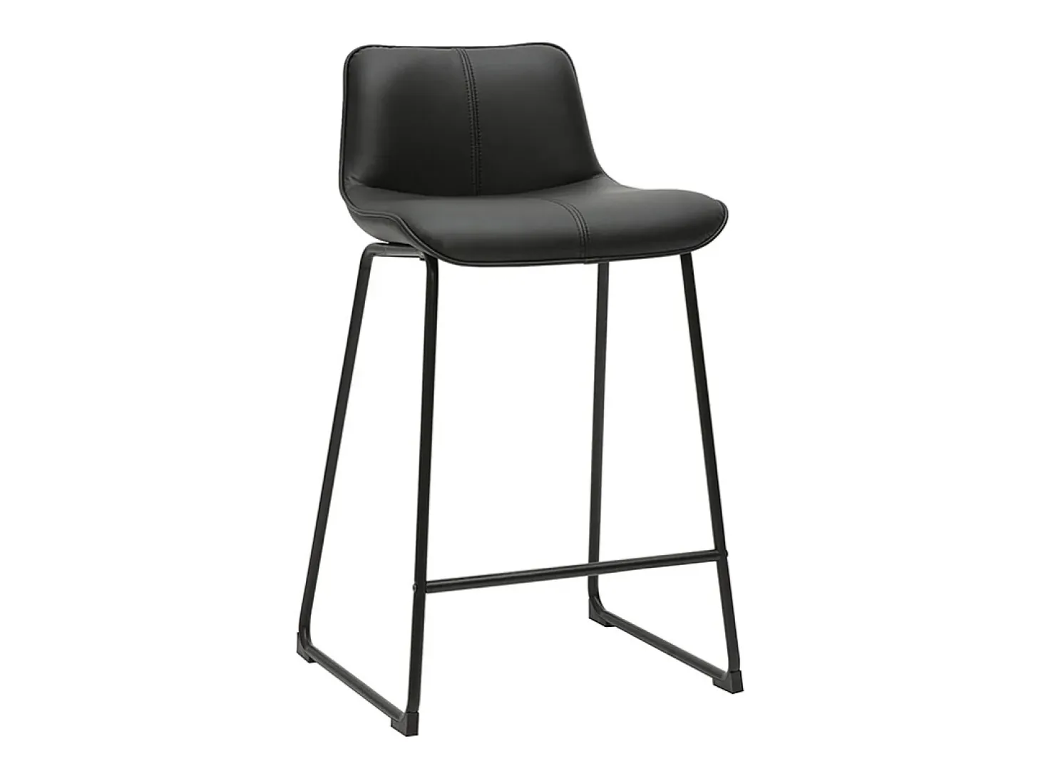 Taburetes de bar negros y metal H65 cm (lote de 2) BOOST