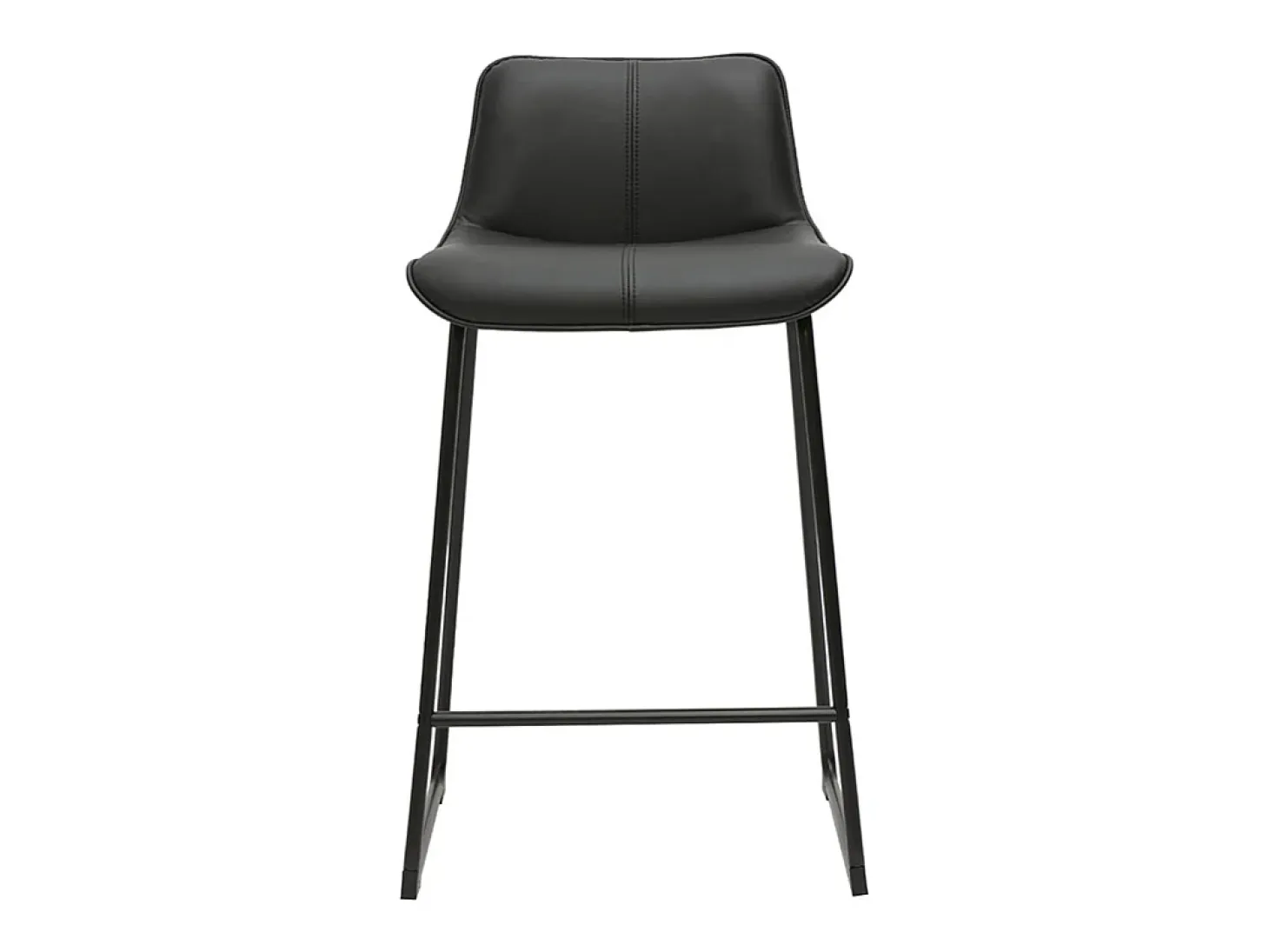 Taburetes de bar negros y metal H65 cm (lote de 2) BOOST