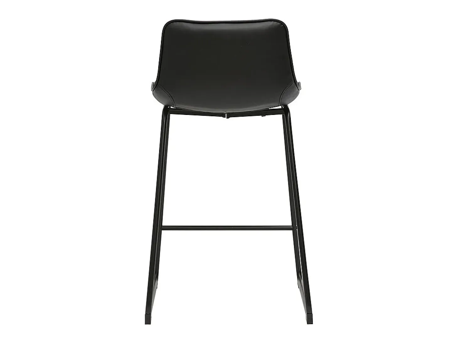 Taburetes de bar negros y metal H65 cm (lote de 2) BOOST