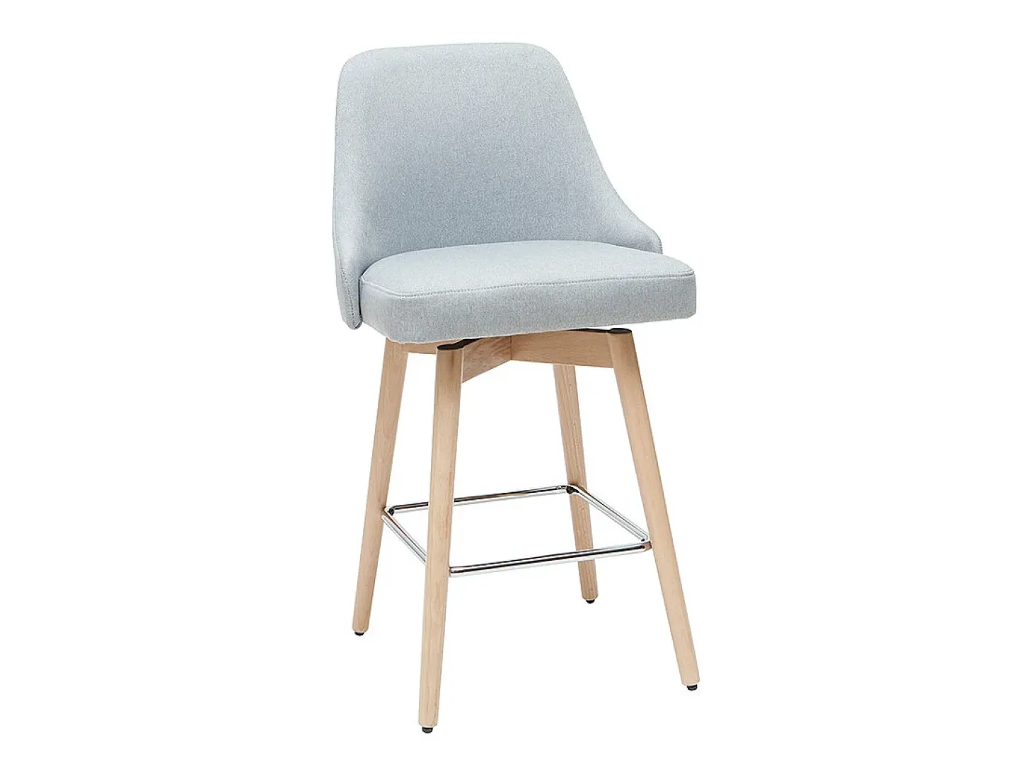 Taburetes de bar nórdicos giratorios gris claro A65 cm (lote de 2) HASTA