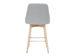 Taburetes de bar nórdicos giratorios gris claro A65 cm (lote de 2) HASTA