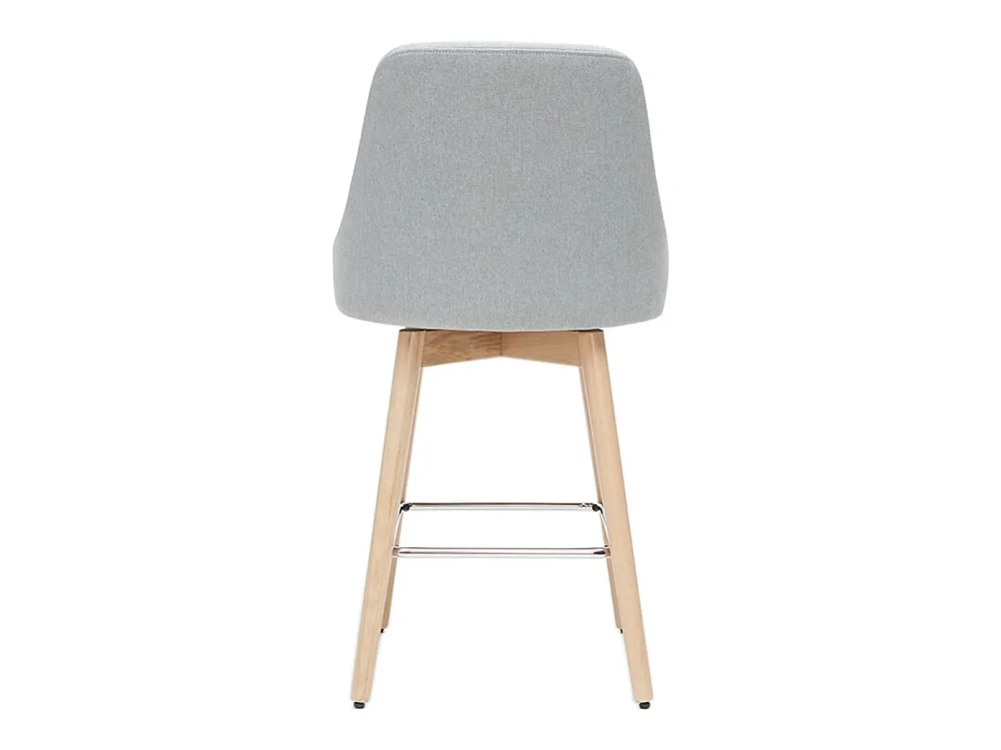 Taburetes de bar nórdicos giratorios gris claro A65 cm (lote de 2) HASTA
