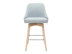 Taburetes de bar nórdicos giratorios gris claro A65 cm (lote de 2) HASTA