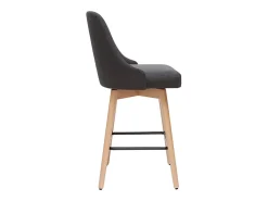 Taburetes de bar nórdicos giratorios gris oscuro A65 cm (lote de 2) HASTA
