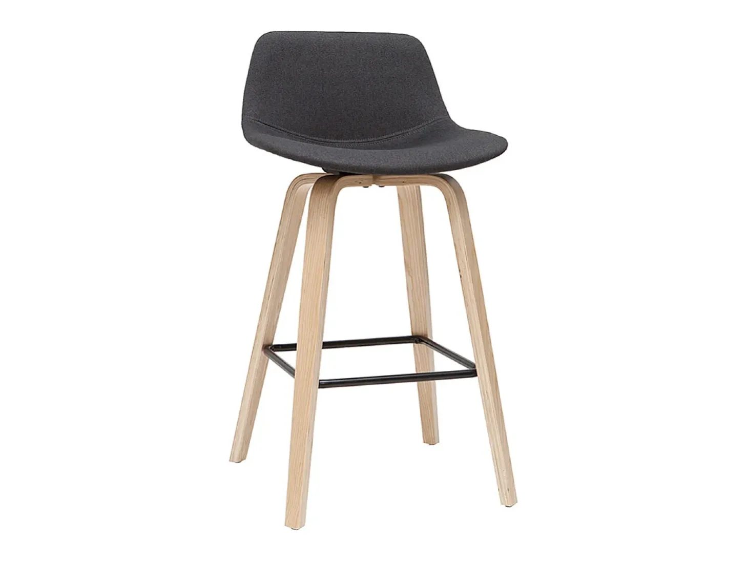 Taburetes de bar nórdicos gris oscuro A65 cm (lote de 2) NONIE