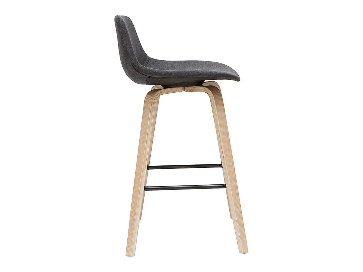 Taburetes de bar nórdicos gris oscuro A65 cm (lote de 2) NONIE