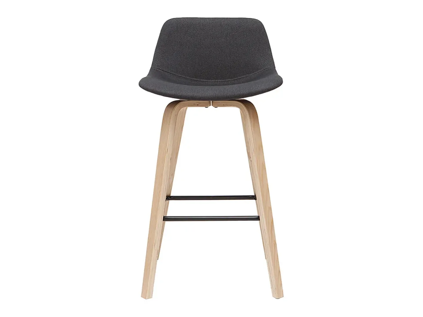 Taburetes de bar nórdicos gris oscuro A65 cm (lote de 2) NONIE