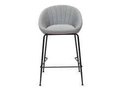 Taburetes de bar tejido gris claro 65 cm (lote de 2) SHERU