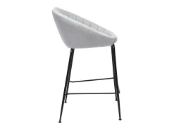 Taburetes de bar tejido gris claro 65 cm (lote de 2) SHERU