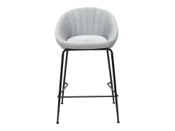 Taburetes de bar tejido gris claro 65 cm (lote de 2) SHERU