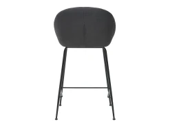 Taburetes de bar tejido gris oscuro 65 cm (lote de 2) SHERU