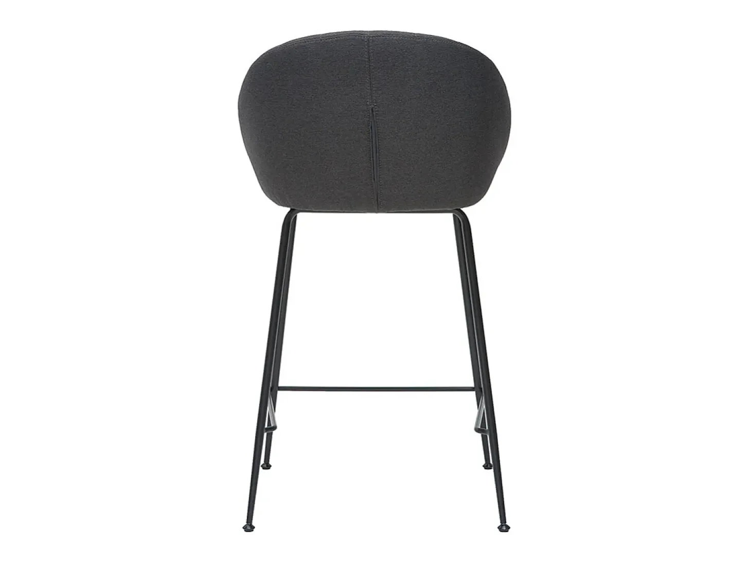 Taburetes de bar tejido gris oscuro 65 cm (lote de 2) SHERU