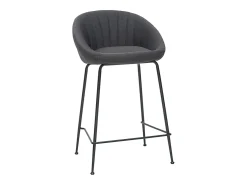 Taburetes de bar tejido gris oscuro 65 cm (lote de 2) SHERU