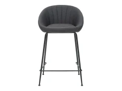 Taburetes de bar tejido gris oscuro 65 cm (lote de 2) SHERU