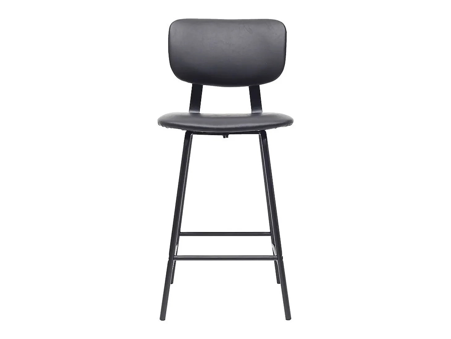 Taburetes de bar vintage negro con patas en metal 65cm (lote de 2) LAB