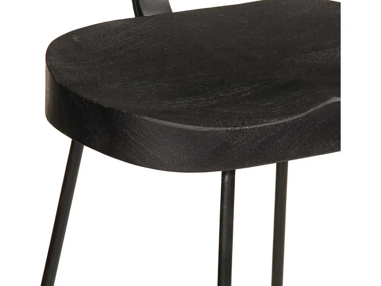 Taburetes de barra 2 uds negro 49x43x103 cm madera maciza mango