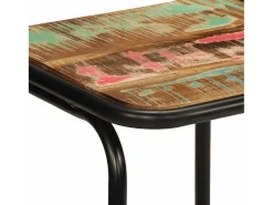 Taburetes de barra 2 uds 46x35,5x70 madera maciza reciclada