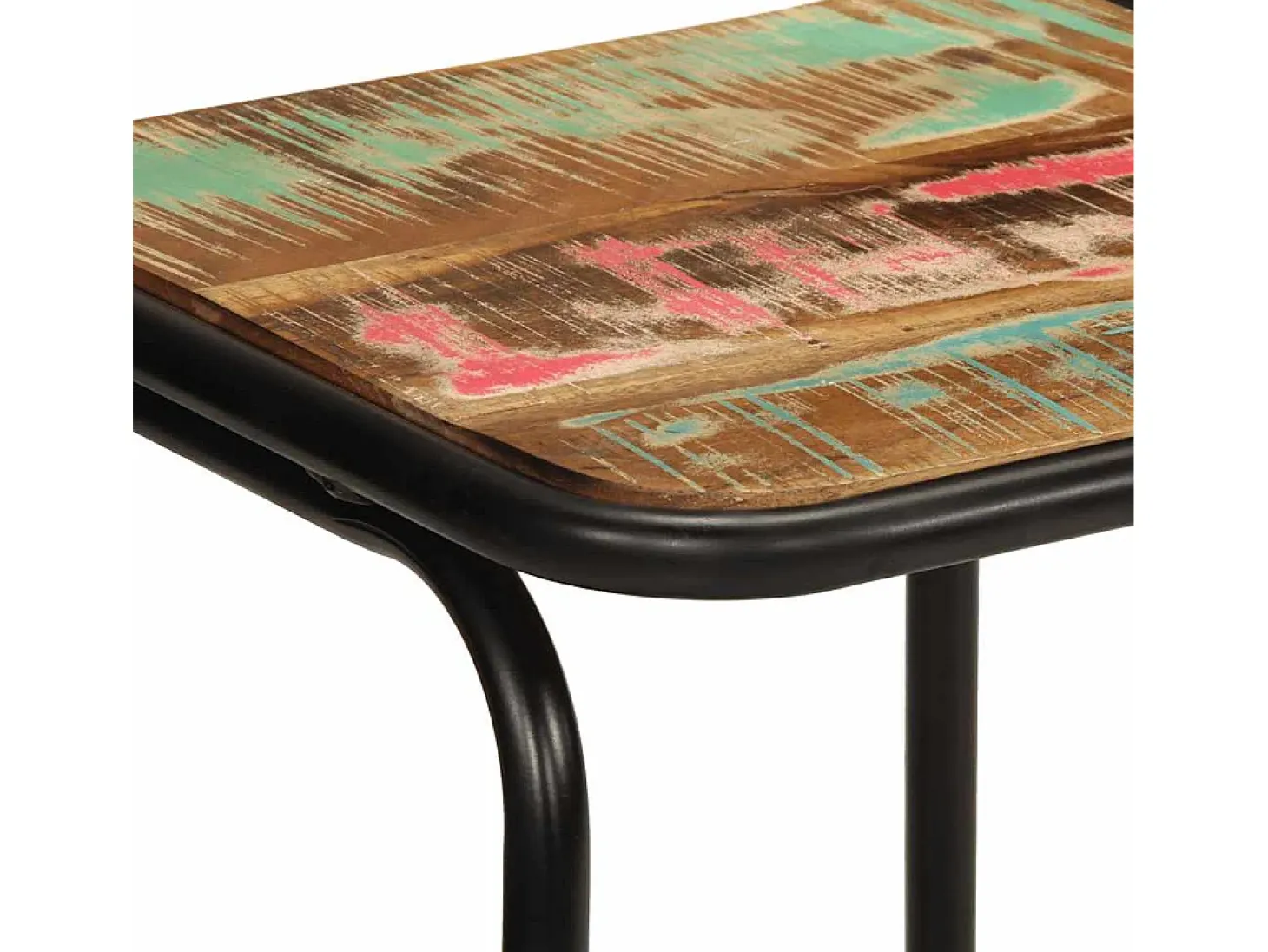 Taburetes de barra 2 uds 46x35,5x70 madera maciza reciclada