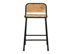 Taburetes de barra 2 uds 46x35,5x70 cm madera maciza de mango