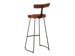 Taburetes de barra 2 uds 49x43x103 cm madera maciza de mango