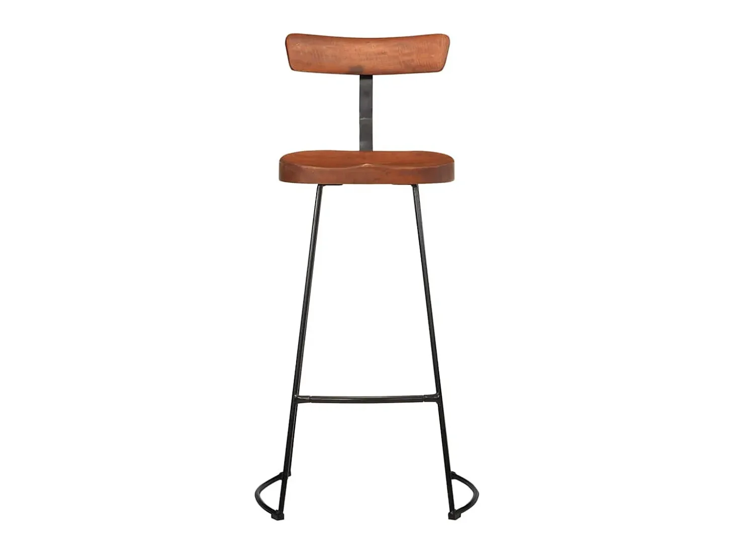 Taburetes de barra 2 uds 49x43x103 cm madera maciza de mango