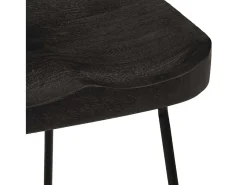 Taburetes de barra 46x38x52 cm madera maciza de mango