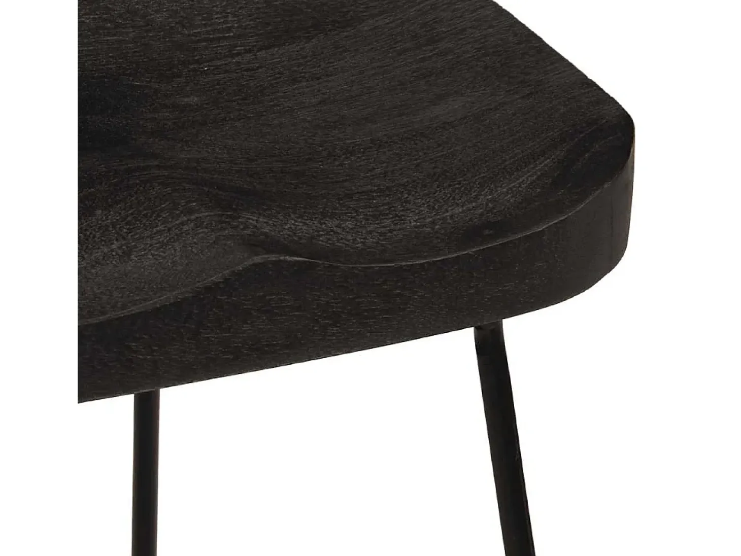 Taburetes de barra 46x38x52 cm madera maciza de mango
