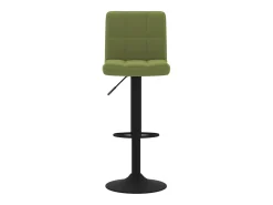 Taburetes de cocina 2 uds terciopelo verde claro