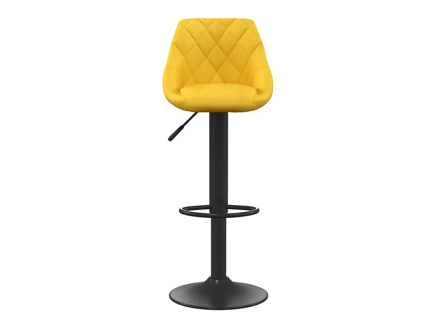 Taburetes de cocina 2 unidades terciopelo amarillo mostaza