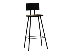 Taburetes de cocina 4 unidades madera maciza reciclada
