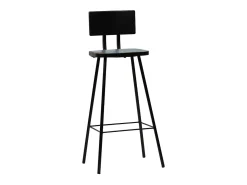 Taburetes de cocina 4 unidades madera maciza reciclada
