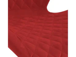 Taburetes de cocina 2 unidades terciopelo rojo tinto