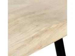 Taburetes de cocina 4 unidades madera maciza de mango