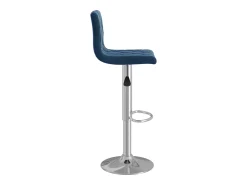 Taburetes de cocina 2 unidades terciopelo azul