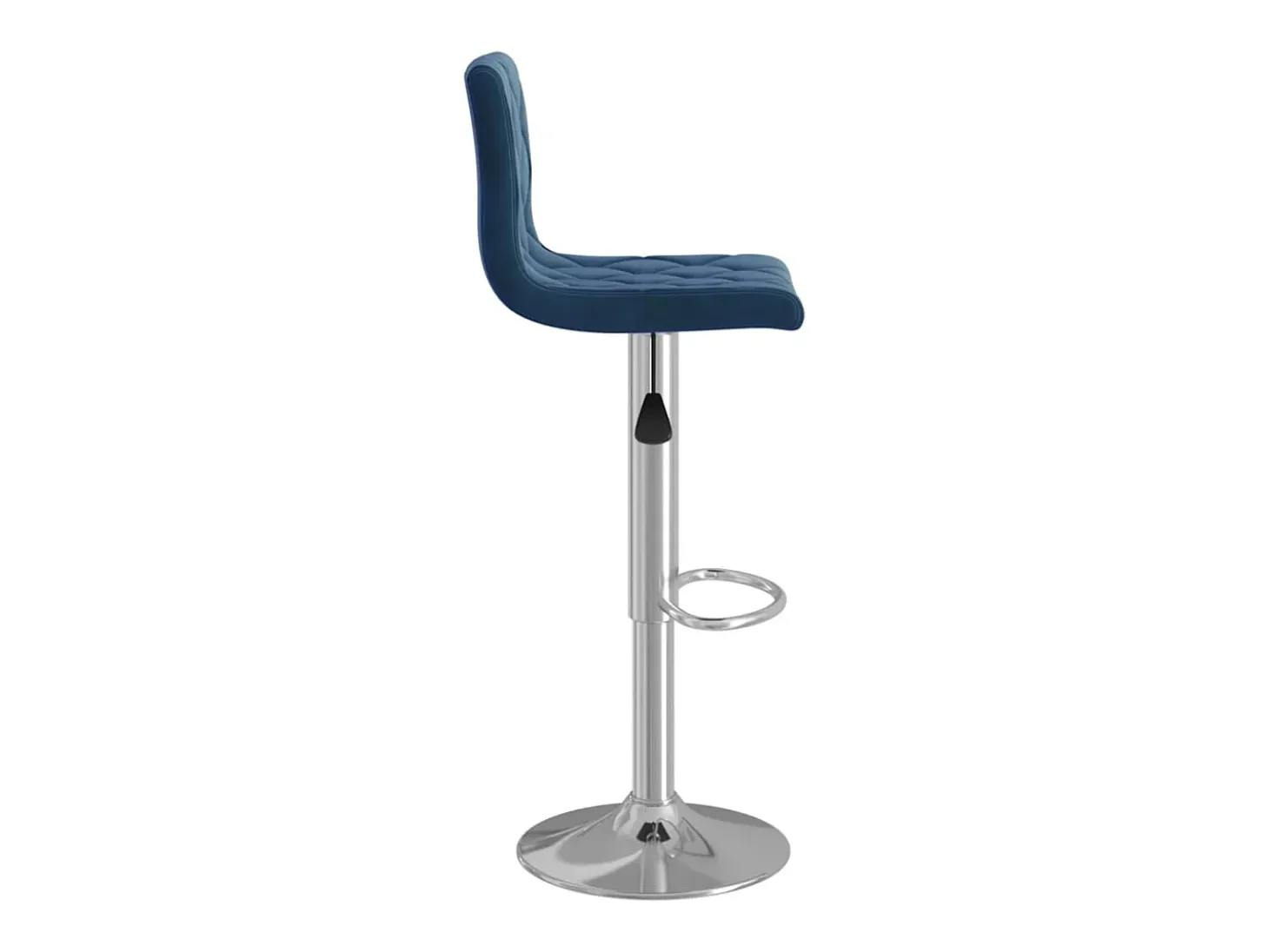 Taburetes de cocina 2 unidades terciopelo azul