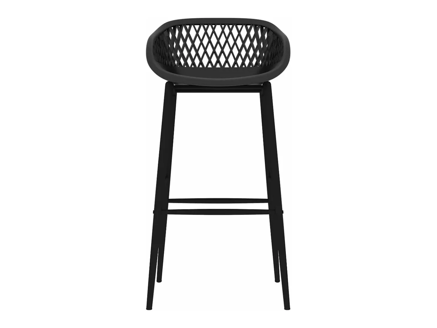 Taburetes de cocina 4 unidades negro