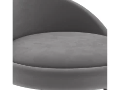 Taburetes de cocina 2 unidades terciopelo gris oscuro