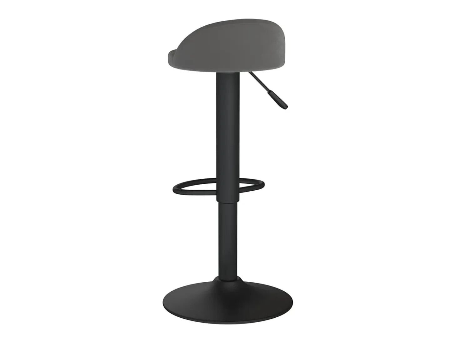 Taburetes de cocina 2 unidades terciopelo gris oscuro