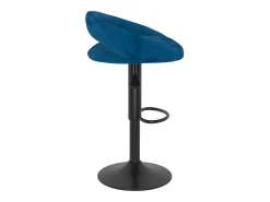 Taburetes de cocina 2 unidades terciopelo azul