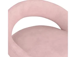 Taburetes de cocina 2 unidades terciopelo rosa