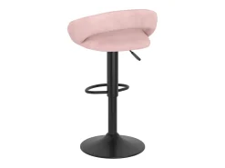 Taburetes de cocina 2 unidades terciopelo rosa