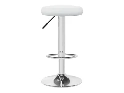 Taburetes de cocina 2 unidades cuero sintético blanco