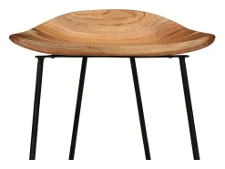 Taburetes de cocina 2 unidades madera maciza de acacia
