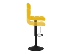 Taburetes de cocina 2 unidades terciopelo amarillo mostaza