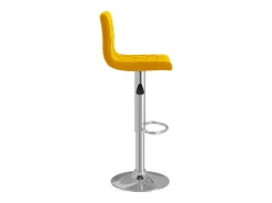 Taburetes de cocina 2 unidades terciopelo amarillo mostaza